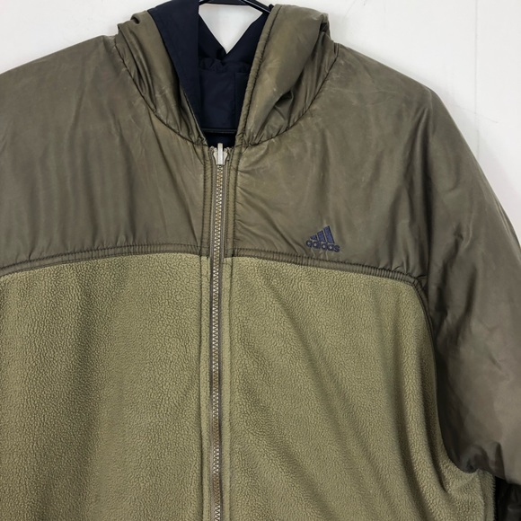 Rare Vintage Adidas Reversible Puffer Jacket Sz S - Picture 9 of 15